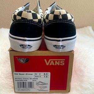 Old Skool Vans Mens 6.0 women’s 7.5